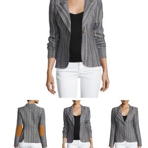 Smythe Tweed Blazer with Suede Elbow Patches – Size 6